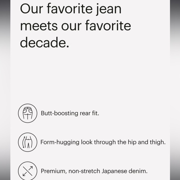 Everlane 90s Cheeky Jean, organic cotton, size 30 regular length - Picture 8 of 11